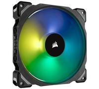 Corsair ML140 PRO RGB, Ventilateur 140mm Premium Magnetic Levitation RGB LED PWM - Pack individuel (400 RPM à 1 200 RPM, silencieux, hautes performances) Noir