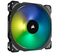 Corsair ML140 PRO RGB, Ventilateur 140mm Premium Magnetic Levitation RGB LED PWM - Pack individuel (400 RPM à 1 200 RPM, silencieux, hautes performances) Noir