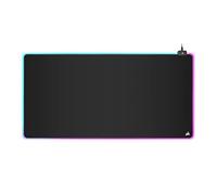 Corsair MM700 RGB Extended 3XL Tapis de Souris Gaming en Tissu - Surface de 1220 x 610 mm - Éclairage RGB sur Trois Zones à 360° - Hub doté de Deux Ports USB - Base en Rugueux Antidérapante - Noir