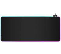 Corsair MM700 RGB Extended XL | Tapis de souris de jeu en tissu - 930 mm x 400 mm x 4 mm - Éclairage RGB à 360° - Hub USB à deux ports - Caoutchouc épais - Noir