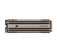 Corsair MP600 Core 2 to M.2 NVMe PCIe x4 Gen4 Disque SSD (Jusqu’à 4 950 Mo/s de Lecture Séquentielle et 3 700 Mo/s d’écriture Séquentiellet, Interface Haut Débit, NAND QLC 3D) Aluminium