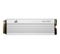 Corsair MP600 Pro LPX 1To M.2 NVMe PCIe x4 Gen4 SSD - Optimisé pour PS5 (Jusqu'à 7 100 Mo/Sec en Lecture Séquentielle et 5 800 Mo/Sec en Écriture Séquentielle, Interface Haute Vitesse) Blanc