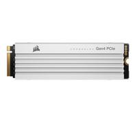 CORSAIR - MP600 PRO LPX - Disque Dur SSD - 2 To - NVMe PCIe M.2 - Blanc