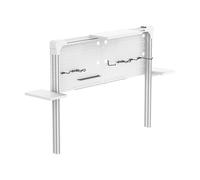 Corsair Multi Frame Organiseur pour Bureaux Platform:4 avec Panneaux Perforés, Rails en T Modulaire, Étagères Latérales, Gestion Câbles, Compatible Elgato - Blanc