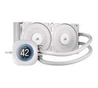Corsair Nautilus 240 RS LCD Blanc, Watercooling AIO CPU 240mm, Écran LCD IPS 5.3cm, 2 RS120 Ventilateurs, AM5/AM4 LGA1851/1700