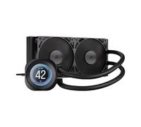 CORSAIR NAUTILUS 240 RS LCD Watercooling pour CPU - Ecran LCD IPS 5.3cm - Radiateur 240mm, Intel LGA 1851/1700, AMD AM5/AM4, Connexions série simples, Inclus 2x RS120 Ventilateurs - Noir