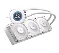 CORSAIR NAUTILUS 360 RS LCD Watercooling pour CPU - Ecran LCD IPS 5.3cm - Radiateur 360 mm, Intel LGA 1851/1700, AMD AM5/AM4, Connexions série simples, Inclus 3x RS120 Ventilateurs - Blanc