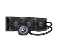 CORSAIR NAUTILUS 360 RS LCD Watercooling pour CPU - Ecran LCD IPS 5.3cm - Radiateur 360 mm, Intel LGA 1851/1700, AMD AM5/AM4, Connexions série simples, Inclus 3x RS120 Ventilateurs - Noir