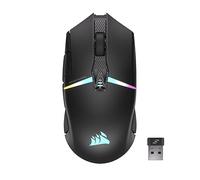 Corsair NIGHTSABRE Souris de jeu sans fil RVB pour FPS, MOBA - 26 000 DPI - 11 boutons programmables - Jusqu'à 100 heures de batterie - Compatible iCUE - Noir
