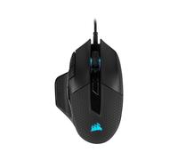 Corsair Nightsword RGB Souris Gaming Droitier USB Type-A Optique 18000 DPI, 8 Boutons Programmables, 50G, 1000Hz, Mémoire Intégrée, Noire