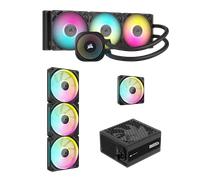 CORSAIR Pack iCUE LINK Titan 360 RGB, alimentation RM850x et quadruple pack ventilateurs LX120 RGB New