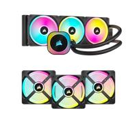 CORSAIR Pack refroidisseur iCUE LINK H150i AIO, noir et kit avec trois ventilateurs QX120 RGB New