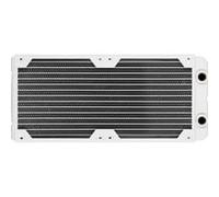 Corsair Hydro X Series XR5 280mm Radiateur de Refroidissement à Eau - Supports pour Deux Ventilateurs de 140mm, Épaisseur du Radiateur 30mm, Installation Facile - Blanc