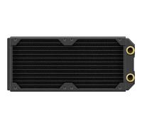Corsair Hydro X Series XR5 240 mm Neo Radiateur de Refroidissement Liquide - Cœur en Cuivre - Optimisé pour Un Faible Bruit - 2 Support pour Ventilateur 120 mm - Filetages G1/4” - Noir