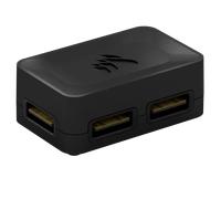 CORSAIR iCUE Link 4-Way Signal Splitter - pour Les Installations de Refroidissement Personnalisées - Fixation Magnétique - Nécessite Le Hub du Système iCUE Link (Vendu Séparément) - Noir