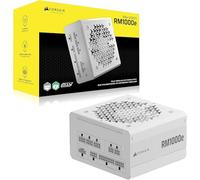CORSAIR RM1000e (2025) Bloc d'alimentation ATX entièrement modulaire à faible bruit avec câble 12 V-2 x 6 - Conforme aux normes ATX 3.1 et PCIe 5.1, efficacité cybenetics or, condensateurs nominaux de