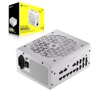 Corsair RM1000x Shift Bloc d'alimentation ATX entièrement modulaire - 80 Plus Gold - ATX 3.0 - PCIe 5.0 - Zéro RPM - Interface latérale modulaire - Blanc