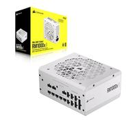 Corsair RM1000x Shift Bloc d'alimentation ATX entièrement modulaire - 80 Plus Gold - ATX 3.1 - PCIe 5.1 - Zero RPM - Interface latérale modulaire - Blanc