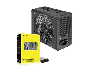 CORSAIR RM1200x Shift with Premium Sleeved Type-5 Pro Cables Kit - White New