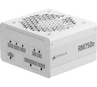CORSAIR RM750e (2025) Alimentation ATX Entièrement Modulaire à Faible Bruit avec Câble 12V-2x6 - Compatible ATX 3.1 et PCIe 5.1, Efficacité Cybenetics Gold, Condensateurs Résistants à 105°C - Blanc