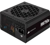 Corsair RM750e Alimentation ATX Silencieuse Entièrement Modulaire (Deux Connecteurs EPS12V, Condensateurs Certifiés 105 °C, Efficacité 80 Plus Gold, Prise en Charge du Modern Standby) Noir