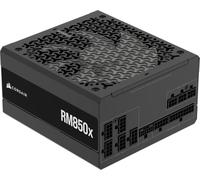 Corsair RM850x ATX 3.1 PCIe 5.1 Ready Bloc d'alimentation 850 W entièrement modulaire - Faible Bruit, efficacité Gold Efficiency, connecteur natif 12V-2x6 - Noir