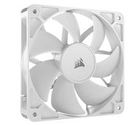 Corsair Ventilateur RS120 120 mm – PWM, daisy‑chain, roulement magnétique – Blanc (paquet unique)