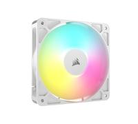 CORSAIR RS120 ARGB 120mm Ventilateur PWM - Connexion Daisy-Chain - Faible Bruit - Roulement à Dôme Magnétique - Paquet Unique - Blanc