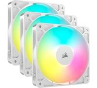 Pack de 3 ventilateurs ARGB 120mm - CORSAIR - RS120 - Blanc