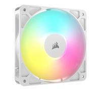 CORSAIR RS120 ARGB 120mm Ventilateur PWM - Connexion Daisy-Chain - Faible Bruit - Roulement à Dôme Magnétique - Paquet Unique - Blanc