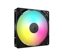 CORSAIR RS140 ARGB 140mm Ventilateur PWM - Connexion Daisy-Chain - Faible Bruit - Roulement à Dôme Magnétique - Paquet Unique - Noir