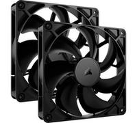 Corsair Ventilateurs RS140 140 mm PWM – connexion daisy-chain, faible bruit – Pack double noir