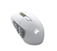Corsair Souris de jeu Scimitar Elite Wireless SE, 33 000 DPI, 16 boutons, Jusqu'à 150h, Blanc