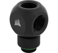 Corsair Hydro X Series, XF Embout Y Rotatif (Filetages G1/4” BSPP Standards, Mécanisme de Rotation Parfaitement Étanche, Finition Polie de Haute Qualité, Optimisés pour les Débits Élevés) Noir