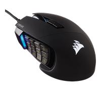 Corsair Souris Gamer Scimitar RGB Elite – Filaire 18 000 DPI 17 boutons programmables – Noir