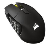 CORSAIR SCIMITAR ELITE WIRELESS SE MMO Souris de Jeu - 33 000 DPI, 16 Boutons Programmables, Adjustable Key Slider™, Elgato Virtual Stream Deck, 1K Hyper-Polling, Jusqu'à 150h de Batterie - Gunmetal