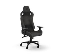 Corsair T3 RUSH Fabric (2023) Fauteuil Gaming - Inspiré des Sports Automobiles - Revêtement en Tissu Doux - Coussin Détachable pour La Nuque et Support Lombaire à Mémoire de Forme - Anthracite