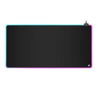 Corsair MM700 RGB Extended 3XL Tapis de Souris Gaming en Tissu - Surface de 1220 x 610 mm - Éclairage RGB sur Trois Zones à 360° - Hub doté de Deux Ports USB - Base en Rugueux Antidérapante - Noir