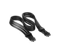 Corsair ThermalProtect Câble PCIe 5.1 600 W 12 V-2 x 6 - Protection contre la surchauffe intégrée (OTP), compatible avec les blocs d'alimentation avec connexion 12V-2x6 - Noir