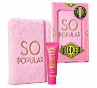 Corsair Toiletries Wicked Coffret cadeau « So Popular » avec carnet en fourrure rose et baume pour les mains, produit musical officiel Wicked