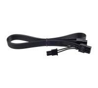 CORSAIR Type 3 Flat Black Ribbon Cable PCIe 6+2 pin, single connector, Compatible with all type 3 pin out PSU New