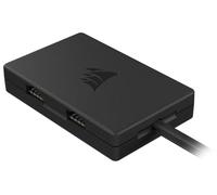 Corsair USB 2.0 Hub Interne à 4 Ports - 4 Ports USB 2.0 à 9 Broches - Installation Magnétique Facile - Compatible avec la Plupart des Cartes mères Intel et AMD - Noir