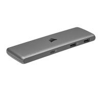 Corsair Usb100 7-Port UsB-C/usB-A Hub Usb TipO-C 50000 Mbit/s Grigio (corsair Usb100 7-Port UsB-C/usB-A Hub)
