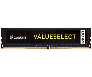 CORSAIR Value Select 8Go DDR4 Memoire Ordinateur de Bureau - 2666 C18 1.2V - Mémoire interne pour ordinateurs Intel Core X et AMD Ryzen Series - CMV8GX4M1A2666C18
