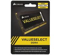 Corsair Value Select SODIMM 8Go (1x8Go) DDR4 2133MHz C15 Mémoire pour Ordinateur Portable/Notebook - Noir