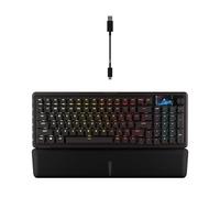 Corsair Vanguard 96 Clavier de Jeu mécanique Filaire - 96%, commutateurs Plasma linéaires MLX, sondage 8000 Hz, écran LCD, Pont de Flux virtuel, Touches G, SOCD Flashtap, QWERTY UK