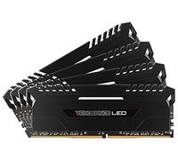 Corsair Vengeance LED - Kit de Mémorie Enthousiaste (64Go (4x16Go), DDR4, 3000MHz, C15, XMP 2.0) - Noir con Blanc LED