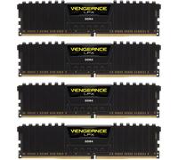 Corsair Mémoire vive Vengeance LPX 64 Go (4 x 16 Go) DDR4-2666 CL16 profil bas