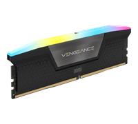 CORSAIR Vengeance RGB DDR5 RAM 16GB (1x16GB) 5600MHz CL40 Intel XMP Mémoire Informatique Compatible iCUE - Noir (CMH16GX5M1B5600C40)