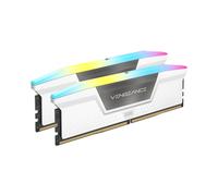 Corsair Kit barrettes mémoire Vengeance RGB DDR5 DIMM 32Go (2x16Go) 6000MHz CL30 Blanc